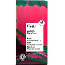 Шоколад Vivani Zartbitter GanzNuss чорний з цільною ліщиною органічний 100 г