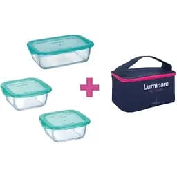 Набір контейнерів Luminarc Keep'n box із сумкою 3 шт. (6498642)