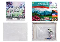 Набор для росписи по номерам Единорог, TK Group, 30x40 см, 32600