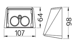 Фасадний LED світильник на сонячній батареї MALIBU-4 3CCT 078-017-0004 - мініатюра 2