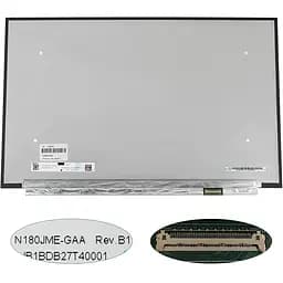 Матриця 18.0" N180JME-GAA 1920х1200, 40pineDP, IPS, 480Hz, LED, SLIM без планок та вушок, матова, роз'єм праворуч внизу для ноутбука