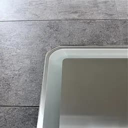 Дзеркало Dusel DE-M3051 75x120 см з годинником, Білий - мініатюра 9