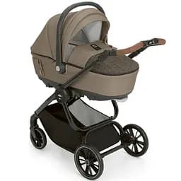 Універсальна коляска 3 в 1Cam Techno Soul 4Seasons бежева рама чорний карбон (805T/V98/982/728K)