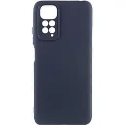 Чохол TPU Getman Liquid Silk Full Camera для Xiaomi Redmi Note 11 (Global) / Note 11S Синій / Midnight Blue