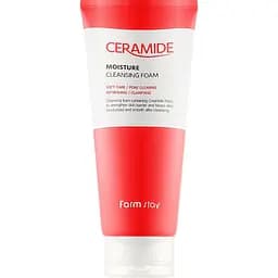 Зволожувальна пінка для вмивання FarmStay Ceramide Moisture Cleansing Foam з церамідами 180 мл
