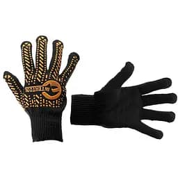 Рукавички захисні Intertool 60/40 з точкою 90 г чорні 10" SP-0128 (в упаковці 10 шт.)