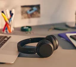 Навушники Sony On-ear WH-CH520 BT 5.2 SBC AAC Wireless Mic Чорний (WHCH520B.CE7) - мініатюра 2