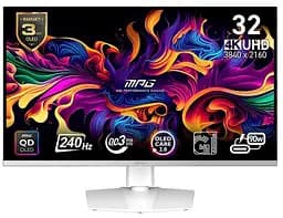 Монітор 31.5" MSI MPG 321URXW QD-OLED UHD OLED 240Hz (MPG 321URXW QD-OLED) U1