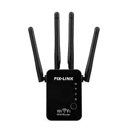 Ретранслятор-маршрутизатор Pix-Link X300R4 300Мбіт/с 2.4 ГГц Чорний (XNDWSW021403B 4326) - мініатюра 2