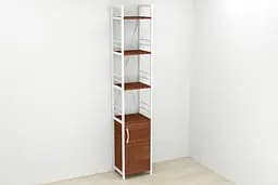 Етажерка 4/34 Ferrum-decor Серії Конект із тумбою 179x34x28 Білий ДСП Венге (FRD-105535) - мініатюра 4