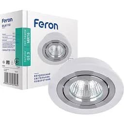 Светильник точечный Feron DL6110 MR16 белый круг G5.3 (32670)