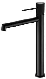 Смеситель для умывальника Imex Line высокий черный матовый BDD038-3NG Черный матовый