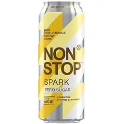 Уцінка. Напій енергетичний Non Stop Spark без цукру безалкогольний сильногазований 0.5 л 