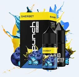 Набор компонентов для самозамеса солевой заправки Punch 30 мл Sherbet Шербет с черникой и лимоном, 0-50 мг (17367)