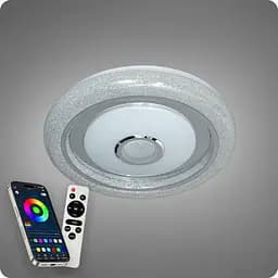 Люстра світлодіодна 517 Dlight RGB з пультом і колонкою 80Вт Білий (02144) - мініатюра 8