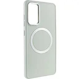 TPU чохол Bonbon Metal Style with MagSafe для Samsung Galaxy S23 Білий / White