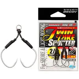 Крючок Decoy DJ-80 Twin Pike Shorter #2/0 (2 шт/уп)
