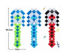 Алмазная лопата 9916 MC, свет, звук 40 см в пакете (6985700669352) МИКС