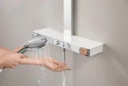 Душова система з термостатом для настінного монтажу Grohe Rainshower Aqua Pure 1009620000, Білий - мініатюра 5