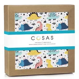 Пелюшки муслінові Cosas Funny Dino 75x100 см, блакитні