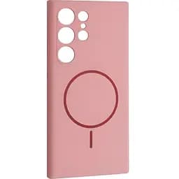 Чохол DK Luxury Silicone Case with MagSafe для Samsung Galaxy S25 Ultra Rose Pink [132173]