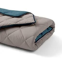 Покривало стьобане двостороннє Cosas Taupe Stone CS9 150х220 см (Blanket_84Quartz_68Sky_kt_110Ocean_150x220) - мініатюра 2
