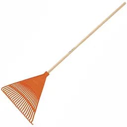 Граблі віялові Truper пластикові прямі 22 зубці 1.22 м (EP-22R)