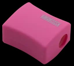 Точилка з контейнером Buromax Rubber Touch, рожевий (BM.4778-1)