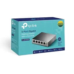 Комутатор NET SWITCH 5PORT 1000M 4P POE TL-SG1005P TP-LINK - мініатюра 4