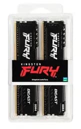 Пам'ять 16Gb x 2 (32Gb Kit) DDR4, 3200 MHz, Fury Beast, Black, 16-18-18, 1.35V, з радіатором Kingston teh0020256 - мініатюра 4