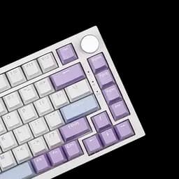Ігрова механічна клавіатура Ajazz Ak820 / Дротове підключення / Sea Salt Switch / White Purple - мініатюра 4