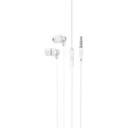 Навушники металеві Hoco M98 Delighted metal With Microphone білі