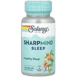 Ноотропи для сну Solaray SharpMind Nootropics Sleep 30 веганських капсул