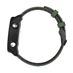 Ремінець для Samsung Galaxy Watch Active 40mm - темно-зелено-чорний ширина кріплення 20мм силікон Watchbands Rage (W37-7WB39896932) - мініатюра 3