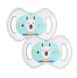 Пустушка силіконова Bebe Confort Newborn Physio Bolivia, анатомічна, 0-2 міс., 2 шт., блакитна (3104201750) - мініатюра 2