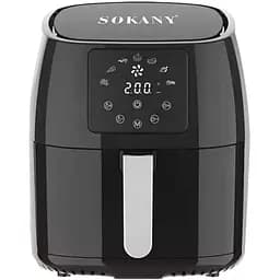 Аэрофритюрница безмасляная Sokany SK-8018 5л электрическая с сенсорным управлением, таймер 1400Вт