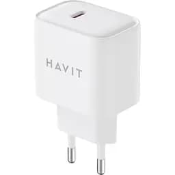 Зарядний пристрій Havit HV-UCY002 20W USB-C White (HV-UCY002)