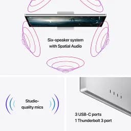 Монітор Apple Studio Display (Standard Glass) VESA Mount (MMYQ3) [66200] - мініатюра 6