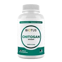 Хитозан, Chitosan, Biotus, 1500 мг, 240 капсул (BIO-532276)