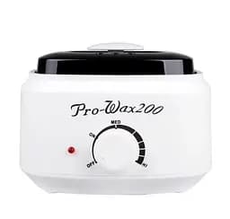 Воскоплав банковий Pro Wax 200 для депіляції нагрівач для воску з терморегулятором Біло Чорний