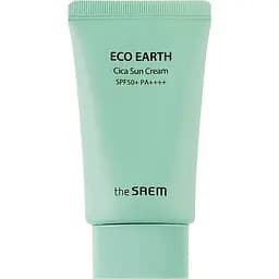 Сонцезахисний крем The Saem Eco Earth Cica Sun Cream із центелою та м'ятою 50 мл