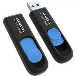 Флеш накопитель A-Data AUV 128 256 GB USB 3.2 (AUV128-256G-RBE) черно-синий