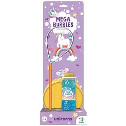 Набір мильних бульбашок DoDo Mega Bubbles Єдиноріжки з тарілкою 450 мл (500118)