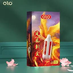 Презервативы стимулирующие с усиками OLO Phoenix с силиконовой смазкой 18 см 2 шт.