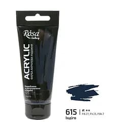 Краска акриловая Индиго (615) 60 мл Rosa Gallery