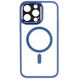 Чохол Creative TPU PC Metal Calais MagSafe Apple iPhone 14 Pro Max Light Blue