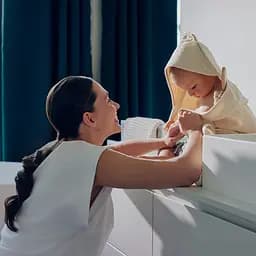 Рушник з капюшоном Lionelo Muslin Hooded Towel Beige Cappuccino 80х80 см - мініатюра 6