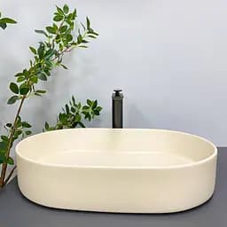 Умивальник VBI Verona 70 beige matt накладний VBI-011306 - мініатюра 5