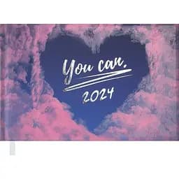 Еженедельник датирован Buromax Posh 2024  розовый (BM.2808-10)