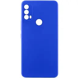 Чохол TPU Getman Liquid Silk Full Camera для Motorola Moto E40 Синій / Iris